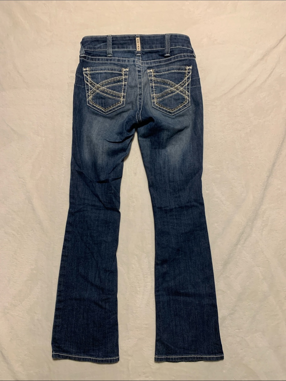 Ariat‎ real denim Mid Rise Boot Cut Jeans Womens 27 X 33 Medium Wash